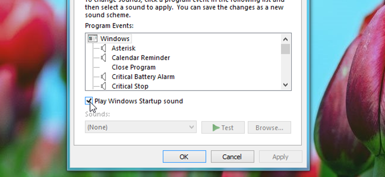 Comment activer ou désactiver le son de démarrage dans Windows 7 ou 8