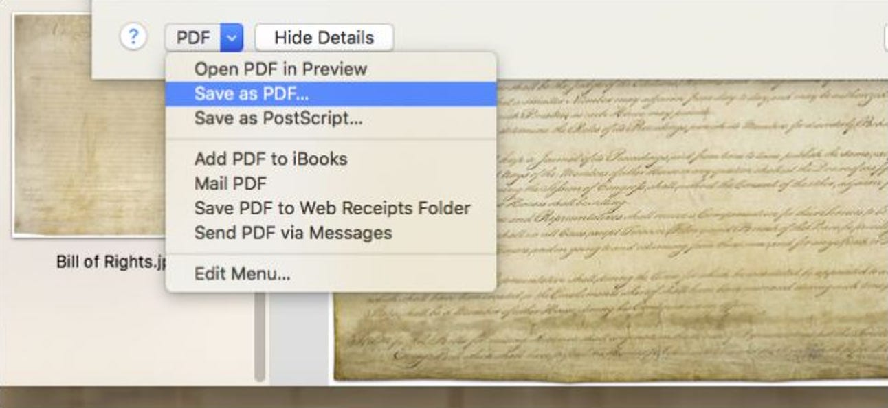 Comment combiner des images en un seul fichier PDF sur un Mac