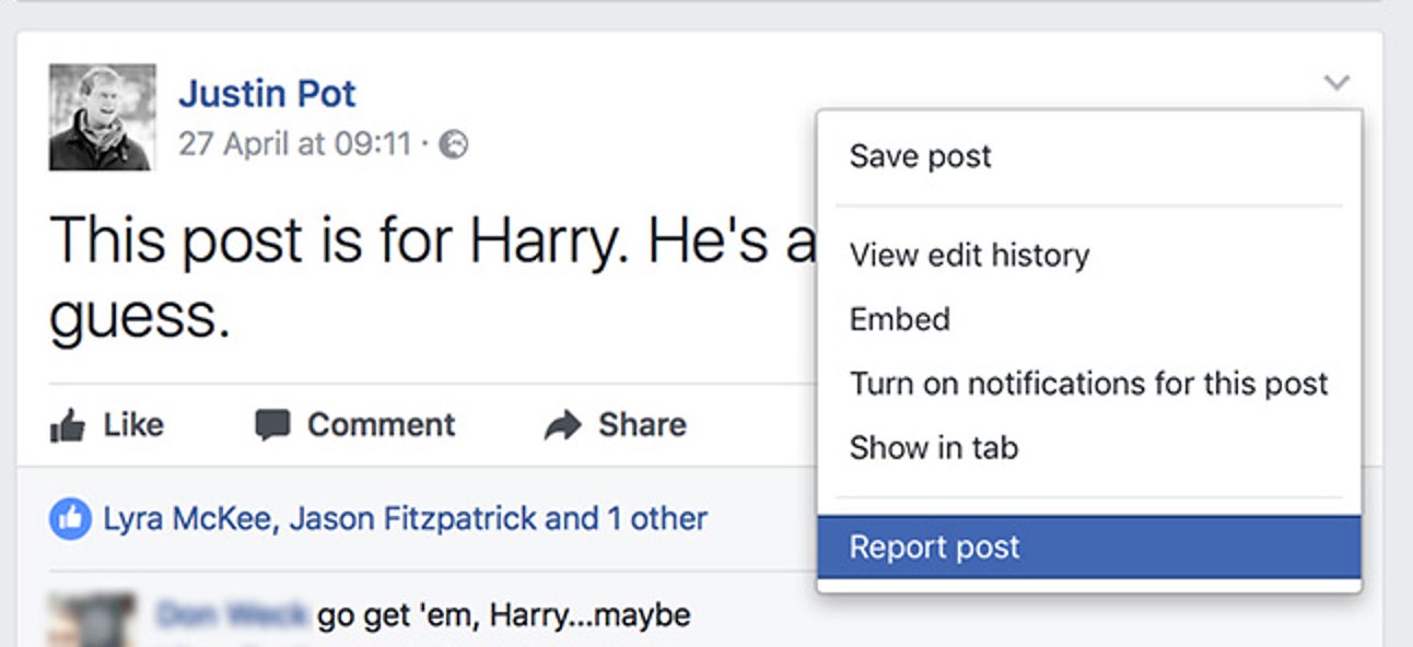 Comment signaler une publication Facebook