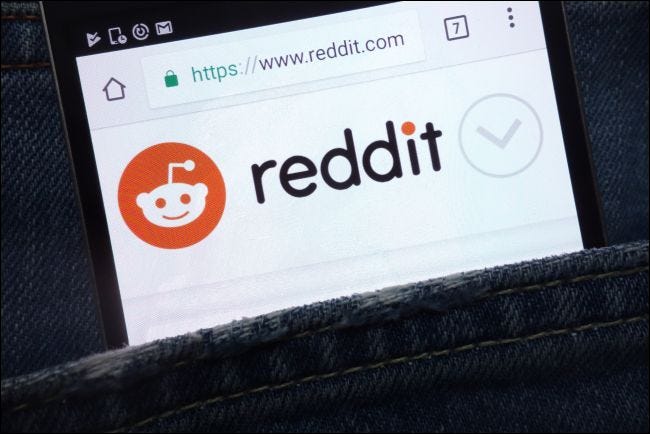 Reddit dans Chrome sur un téléphone Android