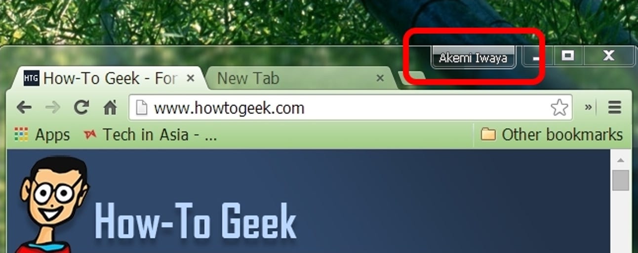 Comment masquer le bouton de nom du nouveau profil utilisateur dans Google Chrome?