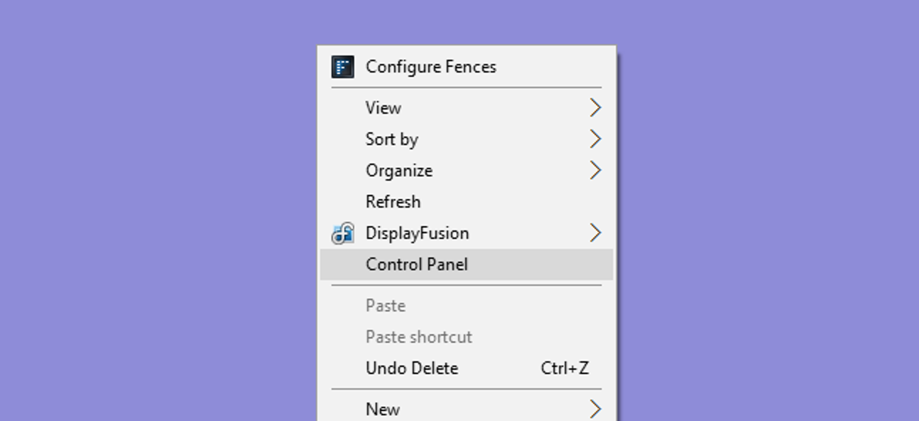 Comment ajouter le panneau de configuration au menu contextuel de Windows