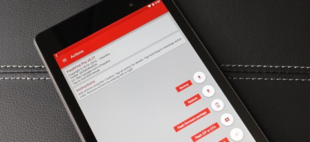 Comment installer une mise à jour Android OTA sans perdre de racine avec FlashFire