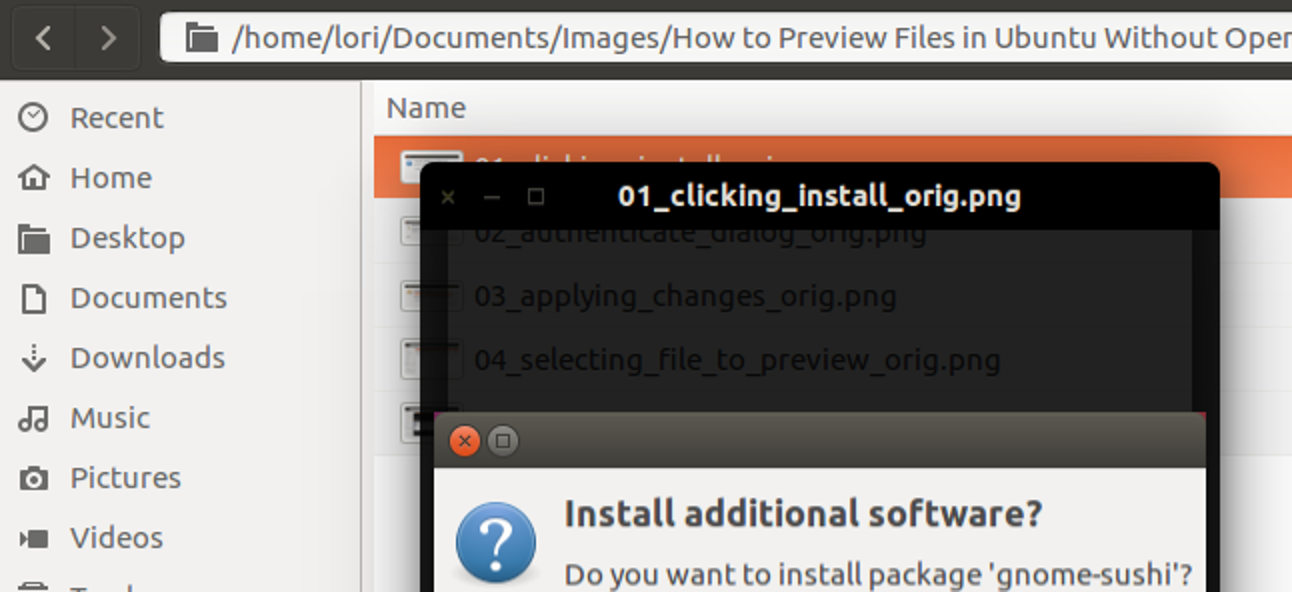 Comment prévisualiser rapidement un fichier dans le gestionnaire de fichiers d'Ubuntu (comme «Quick Look» sous macOS)