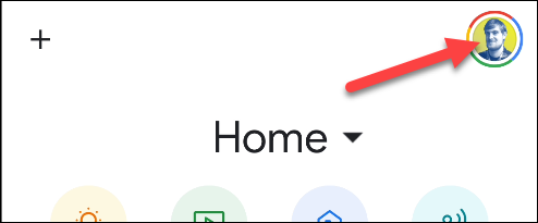 paramètres dans l'application Google Home