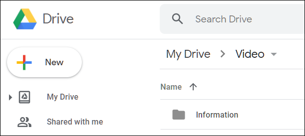 Le dossier copié sur Google Drive après sa synchronisation.