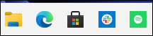 Icônes dans la barre des tâches de Windows 11