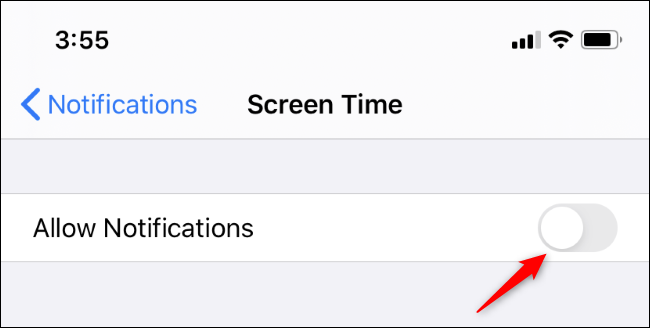 Désactivation des notifications de temps d'écran sur un iPhone ou un iPad