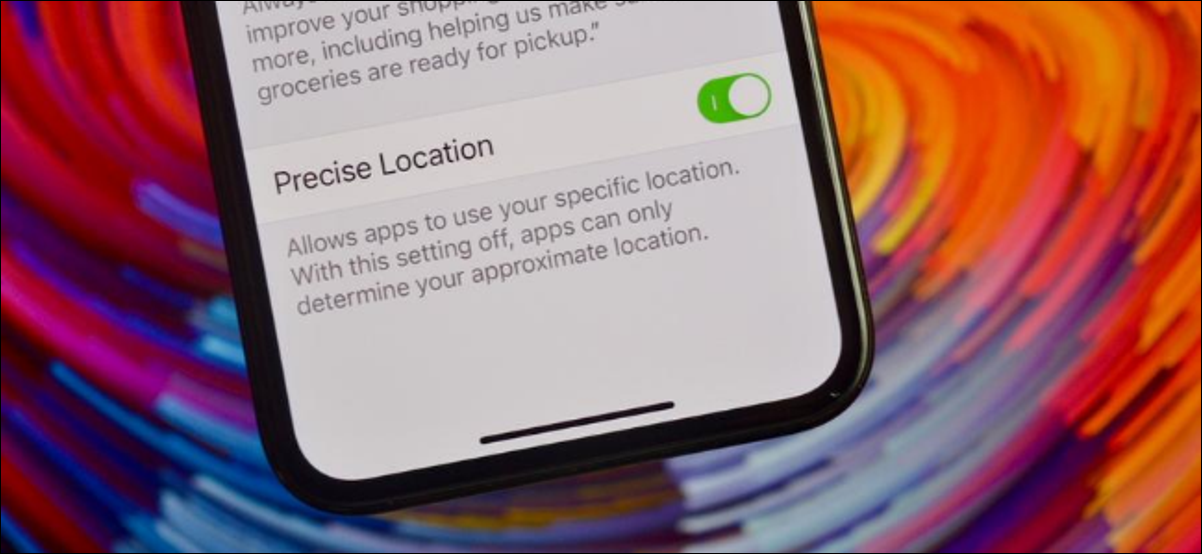 L'utilisateur désactive les paramètres de localisation précise pour une application sur iPhone