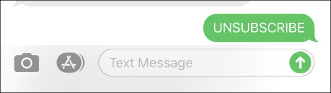 Se désabonner d'une liste de messages texte sur un iPhone.