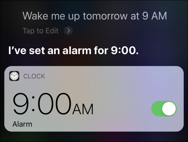 Définir une alarme sur iPhone à l'aide de Siri