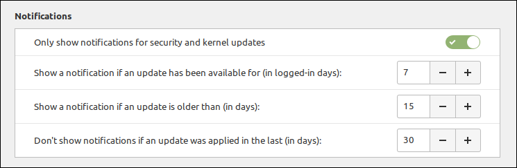 Mettre à jour la configuration des notifications dans Linux Mint 20.2