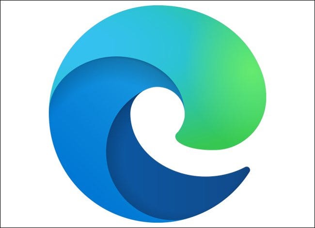 Le logo Microsoft Edge.