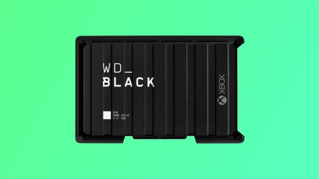 WD Black version Xbox sur fond vert